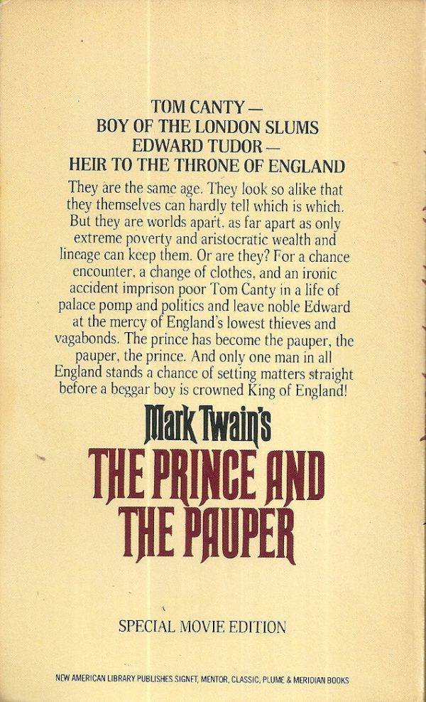 The Prince and the Pauper on Sale