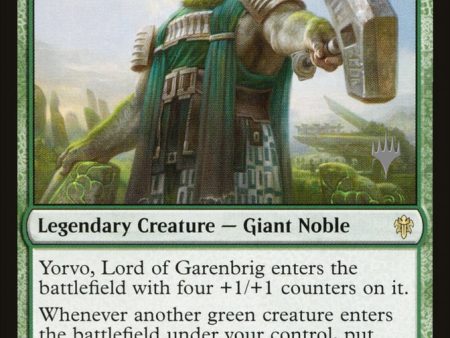 Yorvo, Lord of Garenbrig (Promo Pack) [Throne of Eldraine Promos] Sale