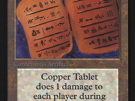 Copper Tablet [International Collectors  Edition] For Sale