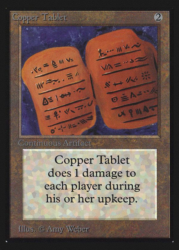 Copper Tablet [International Collectors  Edition] For Sale