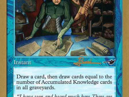 Accumulated Knowledge (Antoine Ruel) [World Championship Decks 2001] Fashion